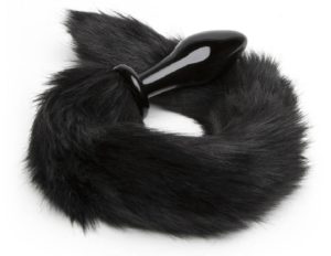 Alluring Dominix Glass Faux Fur Cat Tail Butt Plug
