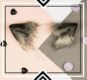 Faux Fur Wolf Tail And Ears Set By DEXAR